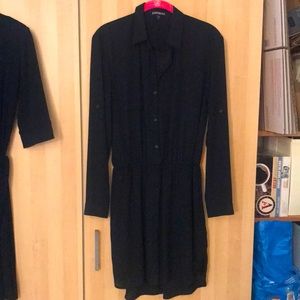 Express Black Button-down Dress